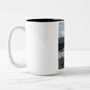 Em Dois Tons Bela Caneca de Café de Duas Cores com Paisagem da