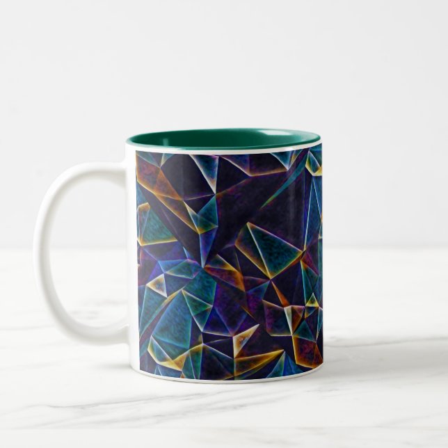 Em Dois Tons Bolhas quebradas de café caneca (Esquerda)
