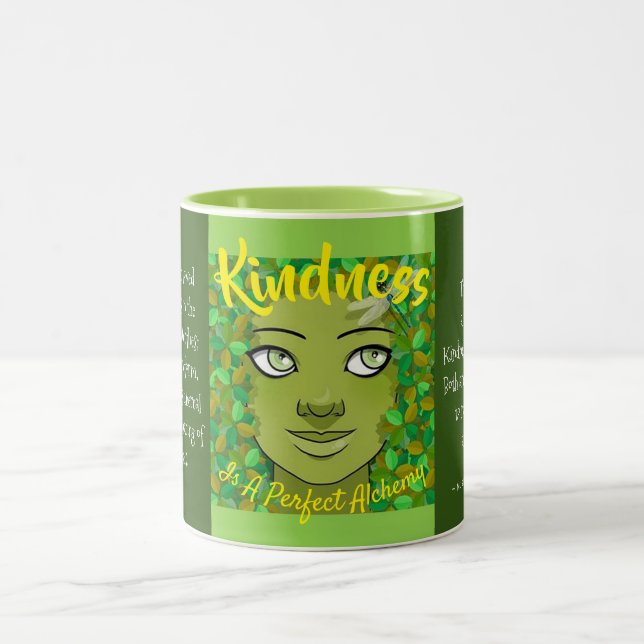 Em Dois Tons Bondade É Uma Caneca De Café De Alquimia Perfeita (Centro)