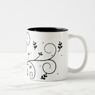 Em Dois Tons Branco oficial de Allison - caneca de café