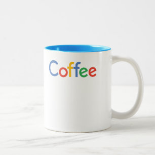 Em Dois Tons café na caneca da pia batismal de google