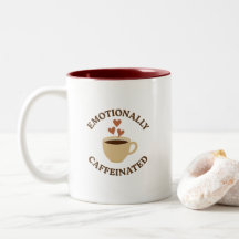 Caféina Emocional – Caneca de Café Ousada