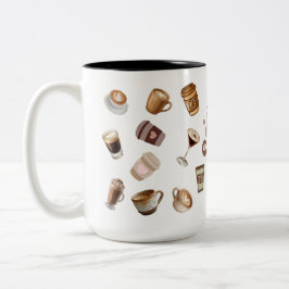 Em Dois Tons Caneca Amante de Café | Caneca de Estética de Café