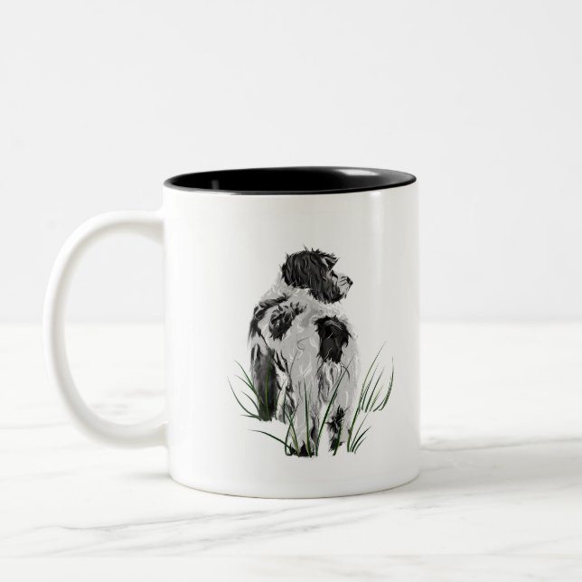 Em Dois Tons Caneca Cockapoo – Caneca de Café para Mãe de Cacho (Esquerda)