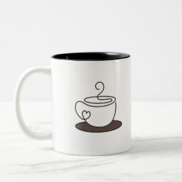 Em Dois Tons Caneca de café
