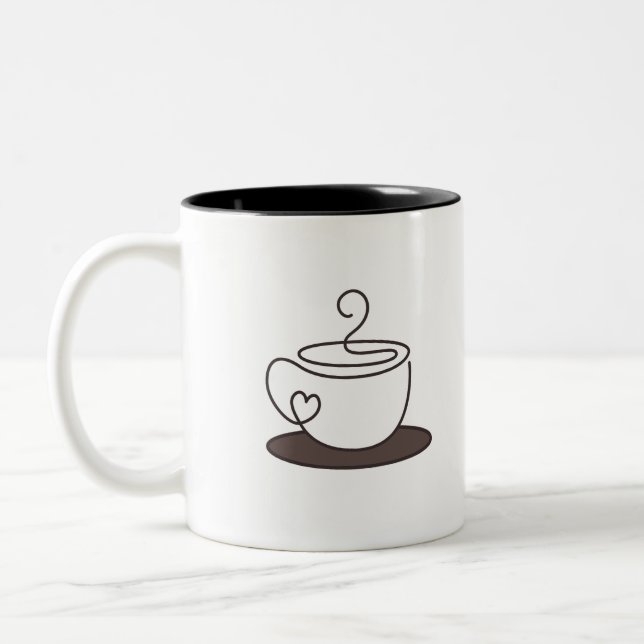 Em Dois Tons Caneca de café (Esquerda)