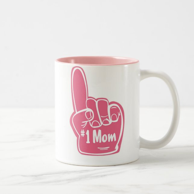 Em Dois Tons caneca de café #1 mãe (Direita)