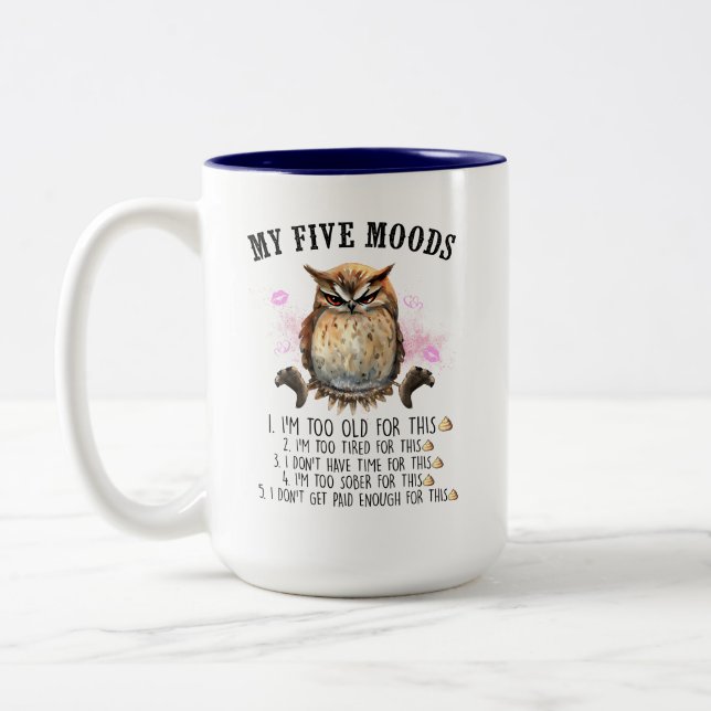 Em Dois Tons Caneca de café 5 humores (Esquerda)