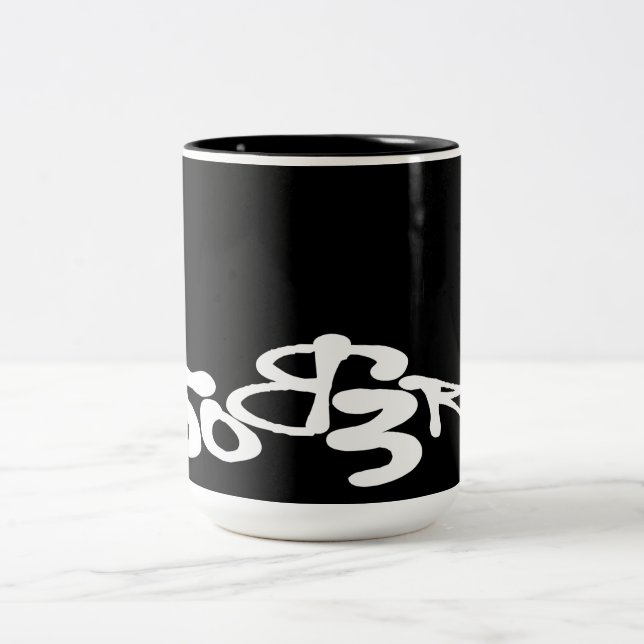 Em Dois Tons caneca de café 5OB3R (Centro)