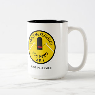 EM DOIS TONS CANECA DE CAFÉ AE-1 PYRO DE USS