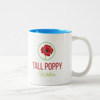 Em Dois Tons Caneca de café alta da papoila