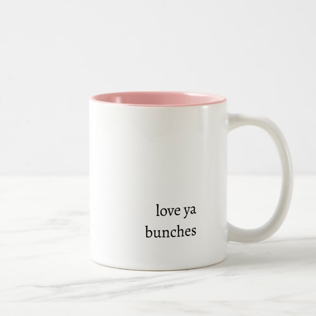 Em Dois Tons Caneca de café Amo você por montes (Direita)