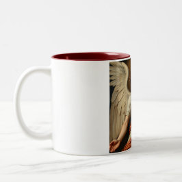 Em Dois Tons Caneca de Café Anjo Clássico da Renascença