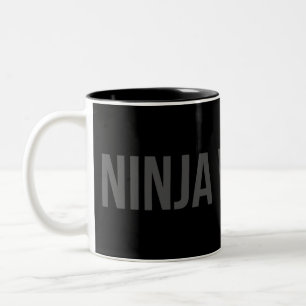 Em Dois Tons Caneca de Café Arma Ninja