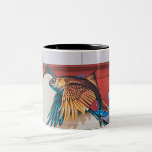 Em Dois Tons Caneca de Café Arte Abstracta 11 oz Cerâmica W-PT