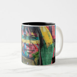 Em Dois Tons Caneca de Café Arte Abstracta 11 oz Cerâmica W-PT