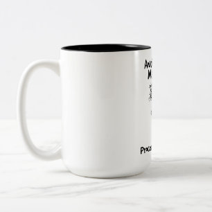 Em Dois Tons Caneca de café bicolor Caffeine Fuel Tomcat Quirky