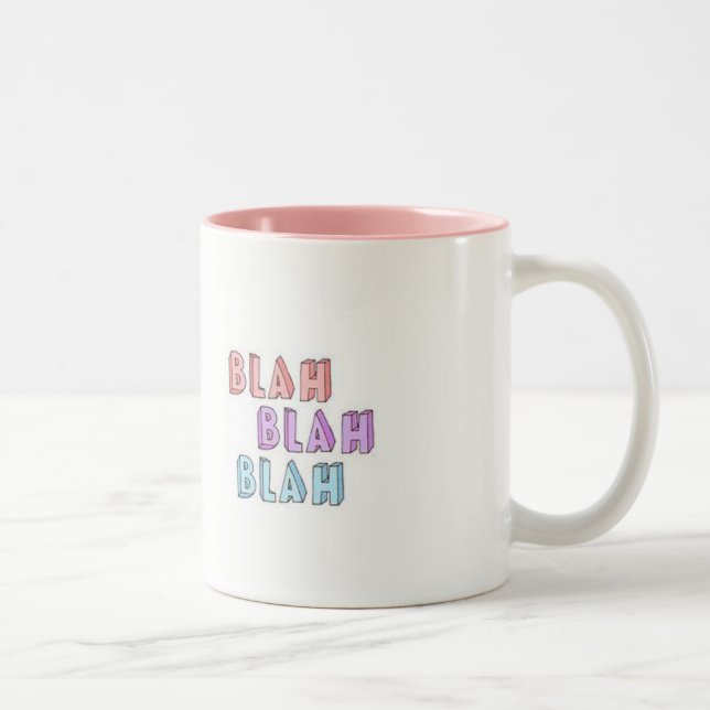 Em Dois Tons Caneca de café blá blá (Direita)
