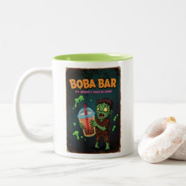 Em Dois Tons Caneca de Café Boba Bar – A Bebida Favorita dos Mo
