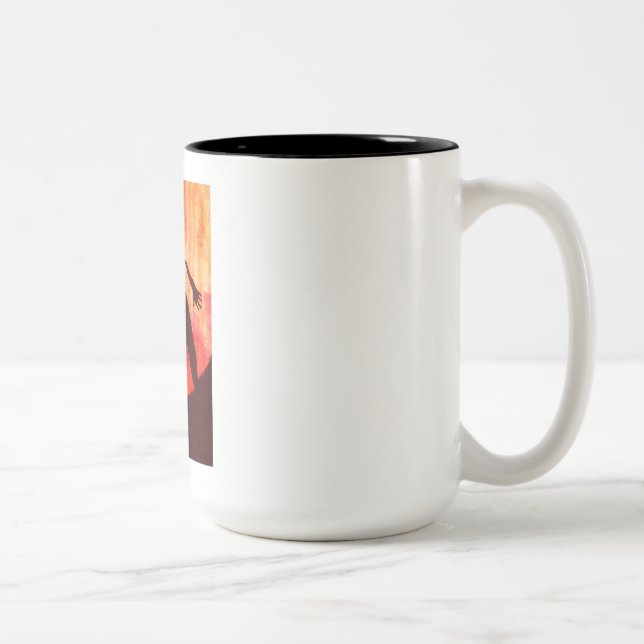 EM DOIS TONS CANECA DE CAFÉ BONITA DA FLOR (Direita)