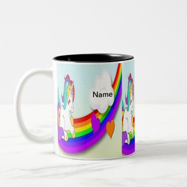 Em Dois Tons caneca de café bonito conhecida feita sob (Esquerda)