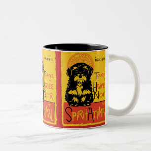 Em Dois Tons Caneca de café bonito do cão de Havanese