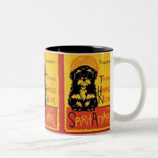 Em Dois Tons Caneca de café bonito do cão de Havanese