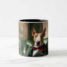 Caneca de café Bull Terrier 2-tone