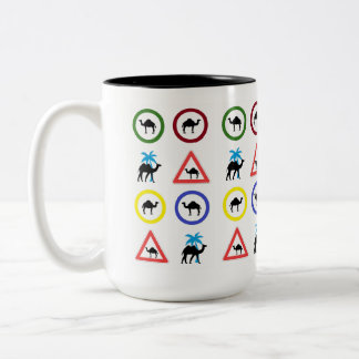 Em Dois Tons Caneca de Café Camelo Dromedário