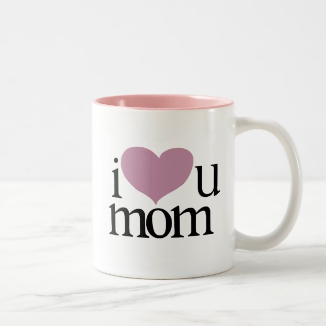 Em Dois Tons caneca de café caneca eu amo você (Direita)