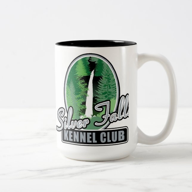 Em Dois Tons Caneca de café cerâmica (Direita)