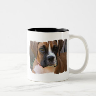 Em Dois Tons Caneca de café cerâmica do salvamento do pugilis