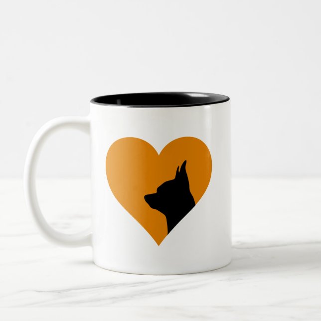 Em Dois Tons Caneca de café Chihuahua (Esquerda)