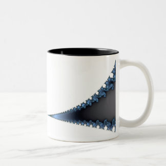 Em Dois Tons caneca de café chique do fractal do geek
