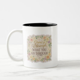 Em Dois Tons Caneca de Café Citação Estética Minimalista