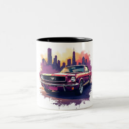 Em Dois Tons Caneca de Café Classic Mustang