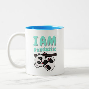 Em Dois Tons Caneca de Café com Citação Divertida e Estética