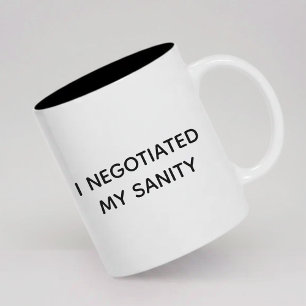 Em Dois Tons Caneca de Café com Citação Sarcástica Divertida Pr