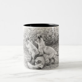 Em Dois Tons Caneca de Café com Desenho a Lápis The Whispered D