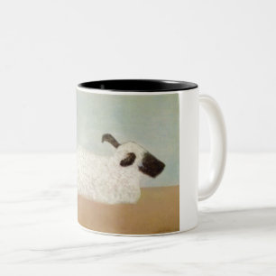 Em Dois Tons Caneca de Café com Duas Cores Ovelhas (por Milton 