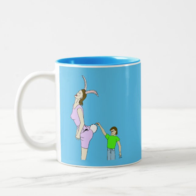 Em Dois Tons caneca de café com felpudo (Esquerda)