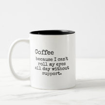 Caneca de Café com Olhar Cínico