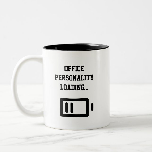 Em Dois Tons Caneca de Café com Personalidade de Escritório Car (Esquerda)