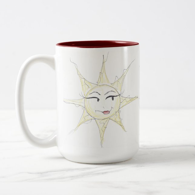 Em Dois Tons Caneca de café com sol assado (Esquerda)