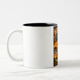Em Dois Tons Caneca de café com versículo bíblico João 3:16 