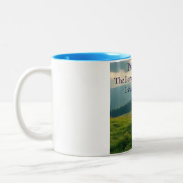 Em Dois Tons Caneca de Café com Versículo Bíblico Salmo 23:1