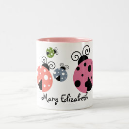 Em Dois Tons Caneca de café conhecida feita sob encomenda do