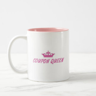Em Dois Tons Caneca de café cor-de-rosa da rainha do vale