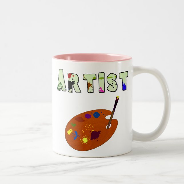 Em Dois Tons Caneca de café criativa do artista (Direita)