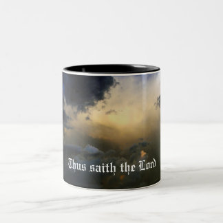 Em Dois Tons Caneca de café cristã